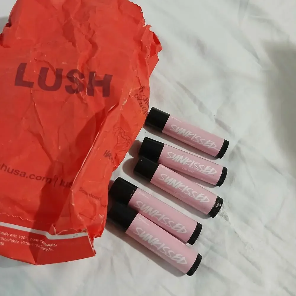 set of 5 LUSH SUNKISSED lip tint hand-created by MAX 2017 RARE lip tint